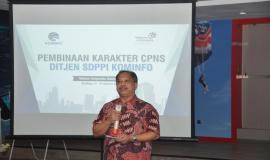 Sambutan Sesditjen SDPPI  R.Susanto sekaligus menutup acara On the Job Training (OJT) Ditjen SDPPI di Cimahi, Jawa Barat (30/8).