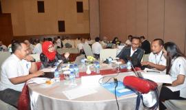 Suasana saat sedang berlangsungnya diskusi pada acara Akselerasi Penyerapan Anggaran pada Unit Pelaksana Teknis (UPT) Ditjen SDPPI (17/2).