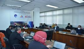 Situasi saat berlangsungnya hari pertama kegiatan 18th Trilateral Meeting Coordinaton Between Indonesia, Singapore and Malaysia di Jakarta, Rabu (11/11).