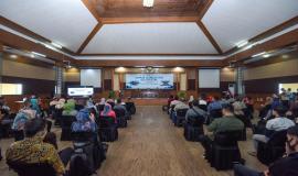 Situasi saat kegiatan UMKM Sumedang Go Digital berlangsung di Sumedang (10/4/2021).
