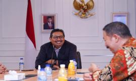 Direktur Jenderal SDPPI Ismail menyampaikan kesan dan pesan kepada Tony Tovik Hidayat selama menjabat sebagai Kepala BBPPT, Selasa (11/10).