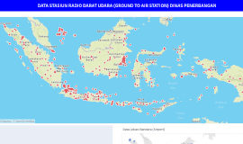 Data Stasiun Darat Udara Penerbangan (Ground To Air) untuk navigasi dan keselamatan penerbangan