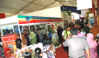 Stand Kemenkominfo dalam acara Pameran Pers di Gedung Eks MTQ Jambi