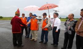 Penyambutan Bapak Dirjen SDPPI , Ketua ORARI, dan rombongan