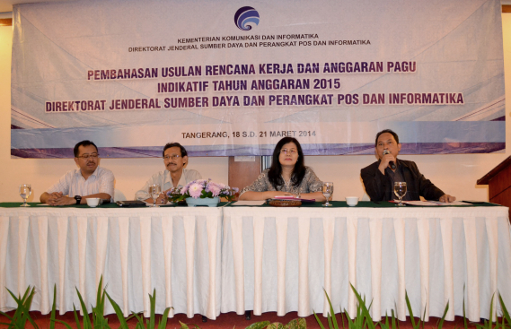 Ilustrasi: Rapat Pembahasan Usulan Rencana Kerja dan Anggaran Pagu Indikatif Tahun 2015 UPT Ditjen SDPPI