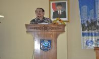 Direktur Operasi Sumber Daya, Rachmat Widayana, memberikan sambutan, sekaligus membuka pelaksanaan Konsultasi Publik dan Workshop Manajemen Sumber Daya dan Perangkat Pos dan Informatika Tahun 2015