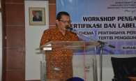 Kasubdit Monitoring dan Penertiban SDPPI, Rusdi Ahmad T, menyampaikan Laporan Penyelenggaraan Workshop