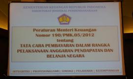 Salah satu materi yang disampaikan dalam Bimtek