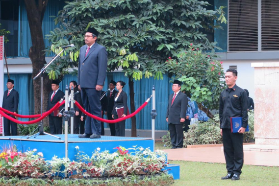 Ilustrasi: Upacara HUT RI ke-72 di Kementerian Kominfo