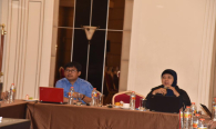 Kabag Perencanaan Program dan Pelaporan, (Arifah) dan  Kasubag Evaluasi data (Suparyono) memberikan penjelasan terkait dengan Evaluasi e - Kinerja 2017