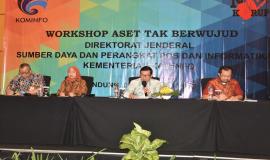  Workshop Aset Tak Berwujud Direktorat Jenderal SDPPI, Kementerian Kominfo dibuka oleh Kabag Umun dan Kepegawaian      dalam hal ini mewakili Sekditjen SDPPI