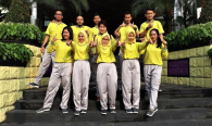 Foto bersama Tim Senam Ditjen SDPPI (Kemkominfo) untuk memeriahkan kegiatan lomba Hari Kartini 2018