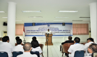 Dirjen SDPPI (Ismail) Menyampaikan Arahannya kepada Peserta Diklat Monitoring SFR (Sfektrum Frekuensi Radio) Cidokom Jadi Standar Nasional 23/4 2018