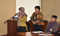 Para perwakilan Ditjen SDPPI yang membantu jalannya acara Workshop Technical Assistance on the Radio Frequency for Small Vessel use for Fishing Activity in Indonesia.