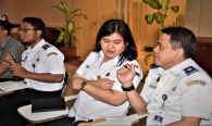 Perwakilan dari Kementerian Perhubungan turut serta hadir dalam acara Workshop Technical Assistance on the Radio Frequency for Small Vessel use for Fishing Activity in Indonesia.