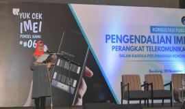 Laporan Panitia disampaikan oleh Siti Haroyah Kepala seksi Standar kualitas pelayanan Ditjen SDPPI 29/11 2018