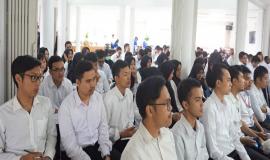 Peserta Calon Pegawai Negeri Sipil (Cpns) Ditjen SDPPI Kemkominfo sedang mendengarkan Paparan dari Sesditjen SDPPI (R.Susanto) 18/3 2019