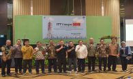 Dirjen SDPPI Ismail foto bersama pejabat di lingkungan Ditjen SDPPI beserta undangan pada kegiatan Indonesia Telecommunication Type Approval (ITTA) Expo 2019 di Semarang (30/4).
