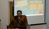 Dirjen SDPPI, Kemkominfo ( Ismail) Diharapkan, melalui kegiatan ini, mahasiswa dapat menjadi duta-duta frekuensi yang menjelaskan kepada masyarakat agar dapat menggunakan spektrum frekuensi dengan baik dan benar.