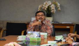 Dirjen SDPPI Ismail memberikan arahan serta amanah kepada pejabat yang mendapatkan promosi dan rotasi pada acara serah terima jabatan di Jakarta (25/6).
