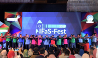 Puluhan Calon Pegawai Negeri Sipil (CPNS) ikut memeriahkan malam apresiasi Innovations of Frequency and Standardization Festival (IFaS-Fest) 2019