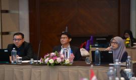 Delegasi dari Malaysia yang mengikuti kegiatan 17th Trilateral Meeting Coordinaton Between Indonesia, Singapore and Malaysia di Bali, rabu (9/10).