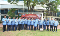 Pejabat eselon I dan eselon II di lingkungan Kementerian Komunikasi dan Informatika yang hadir pada Upacara Peringatan Hari Pahlawan ke-74