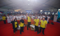 Foto bersama para pembicara dari unit kerja Ditjen SDPPI pada sesi seminar dengan para peserta dalam kegiatan KOMEXPO 2019 di Jakarta (26/8).