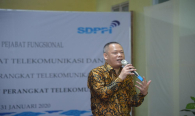 Direktur Standardisasi PPI Mochamad Hadiyana memberikan kesan & pesan kepada Kepala BBPPT Moch Rus’an mawikili Ditjen SDPPI 31/1/2020