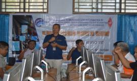 2.	Kepala Balmon Spekfrekrad Kelas II Manado saat membuka kegiatan UNAR regular 2 di  Kabupaten Sangihe, Sabtu (8/2/2020)
