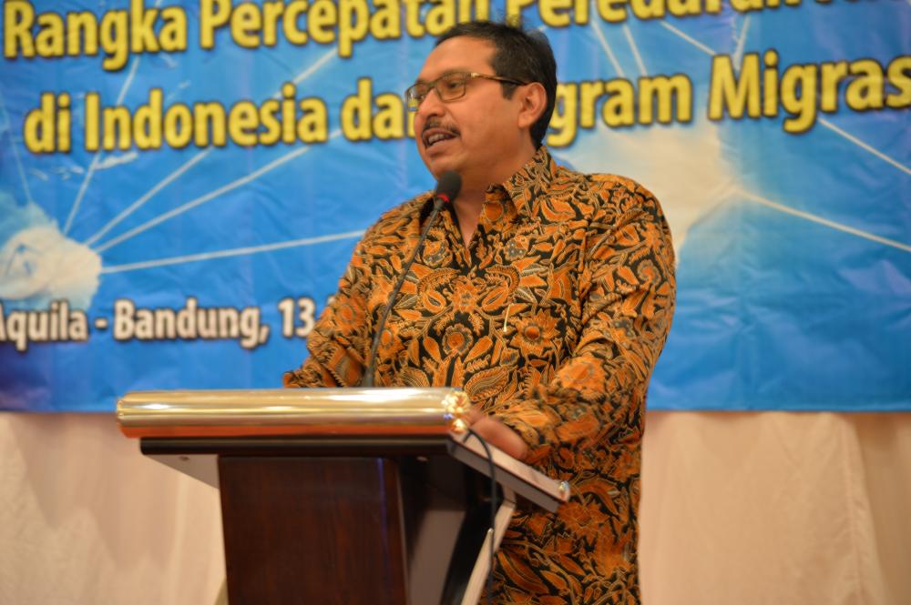 Dirjen SDPPI, Ismail membuka kegiatan Temu Vendor dengan tema 