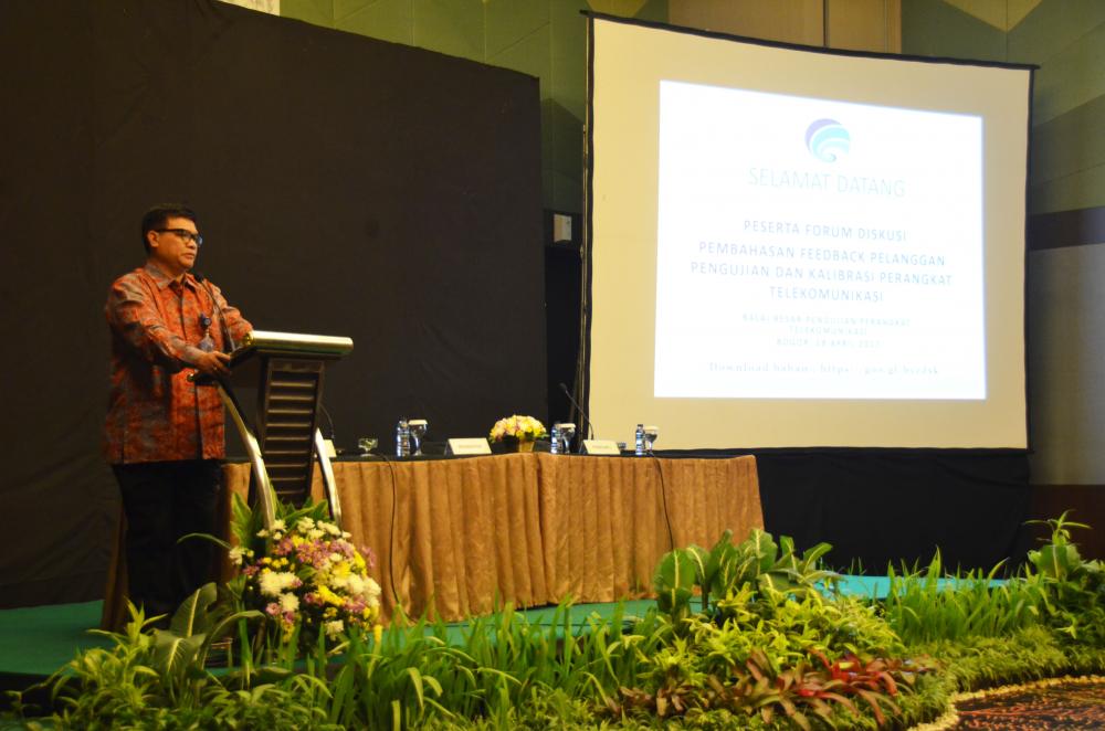 Kepala BBPPT Moch. Rus’an mengadakan pertemuan dengan pelanggan untuk menjaring masukan (feedback) dari mereka dalam upaya peningkatan pelayanan pengujian serta kalibrasi perangkat telekomunikasi (18/4).