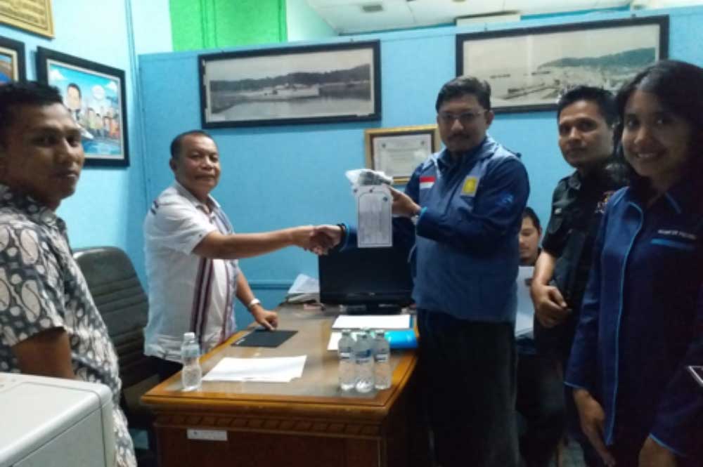 Tim Balmon SFR Kelas II Padang, Sumatera Barat, ketika menggelar operasi penertiban penggunaan spektrum frekuensi radio di Kota Padang, pada 6-9 November 2018.