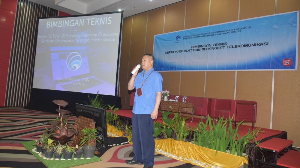 Pembukaan Bimbingan Teknis oleh Direktur Standardisasi PPI Mochamad Hadiyana di Sentul, Bogor, Jawa Barat, Rabu (6/2/2019).
