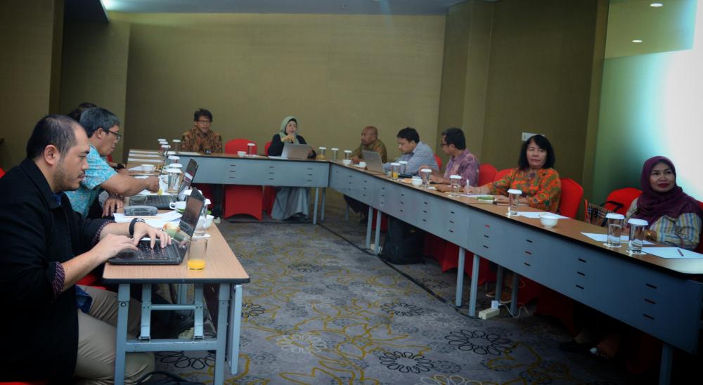 Kasubdit Konsultasi dan Data Operasi  Fidyah Ernawati, memimpin rapat periapan kegiatan Maritime on the Spot (MOTS) di wilayah pelabuhan Kota Makassar, Kamis (24/10/2019)  di Hotel Mercure Serpong, Tangerang.