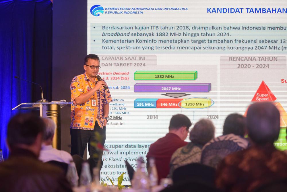 Denny Setiawan pada kegiatan Ekosistem 5G