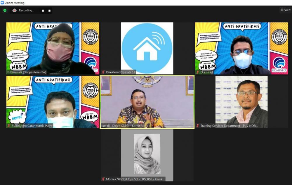 Kegiatan Audit Internal  Dewan Pengarah ISO 37001:2016 Tahun 2021 dilakukan secara daring/online pada Selasa (30/03/2021)