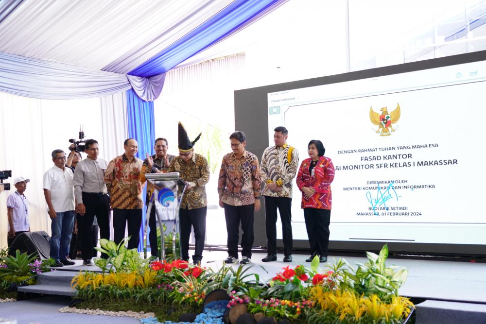 Resmikan 19 Fasad Unit Pelaksana Teknis, Menkominfo Minta Jaga Ruang Digital Indonesia