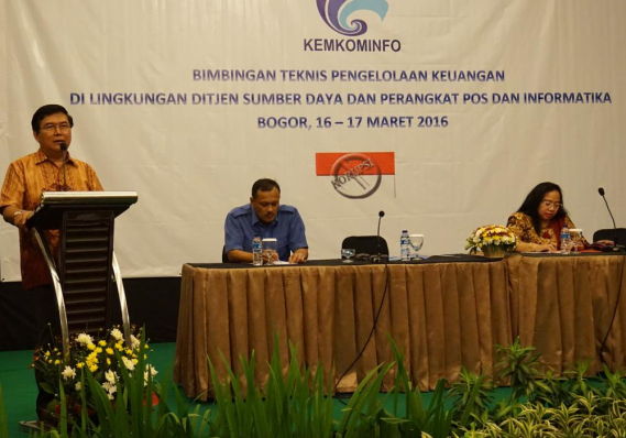 Ilustrasi: Sesditjen SDPPI membuka kegiatan Bimtek Pengelolaan Keuangan