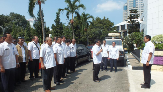 Ilustrasi: Dirjen SDPPI Ismail saat melepas tim untuk posko pengamanan gangguan frekuensi