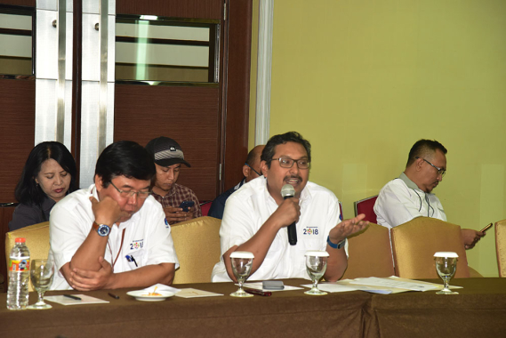 Ilustrasi: Dirjen SDPPI Ismail (kanan) dan Sesditjen SDPPI Sadjan dalam Media Briefing “Tepat Menggunakan Alat Telekomunikasi” di Bekasi, Jawa Barat, Senin (13/8/2018).