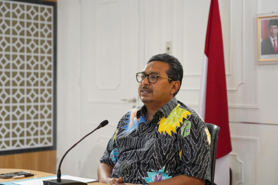 Ilustrasi: Dirjen SDPPI Ismail dalam Konpers yang disiarkan melalui live streaming Youtube, Selasa (12/04/2022).