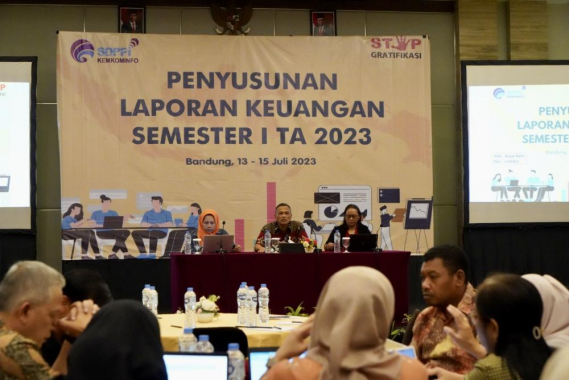 Ilustrasi: Ketua Tim Kerja Keuangan Supriyanto membuka kegiatan Penyusunan Laporan Keuangan Tahun 2023 yang dihadiri perwakilan satuan kerja di lingkungan Ditjen SDPPI, Kamis (13/07/2023).