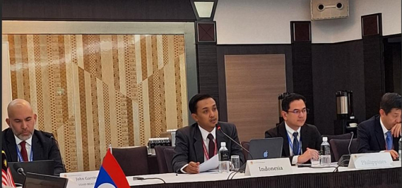 Ilustrasi: Muh.Arief Nugroho sebagai panelis dalam kegiatan Japan ASEAN Open RAN Symposium sedang menyampaikan bentuk dukungan Pemerintah Indonesia dalam pengembangan Open RAN di tanah air.