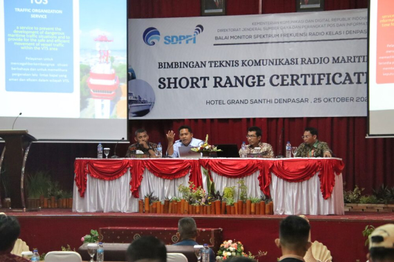 Ilustrasi: Balai Monitor Spektrum Frekuensi Radio (Balmon SFR) Kelas I Denpasar selenggarakan Bimbingan Teknis (Bimtek) Komunikasi Radio Maritim Short Range Certificate (SRC). Jumat (25/10/2024).